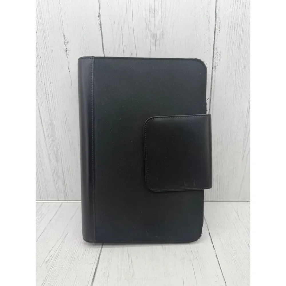 365 Franklin Covey Black Nylon Fabric Organizer Binder Calendar Planner 10